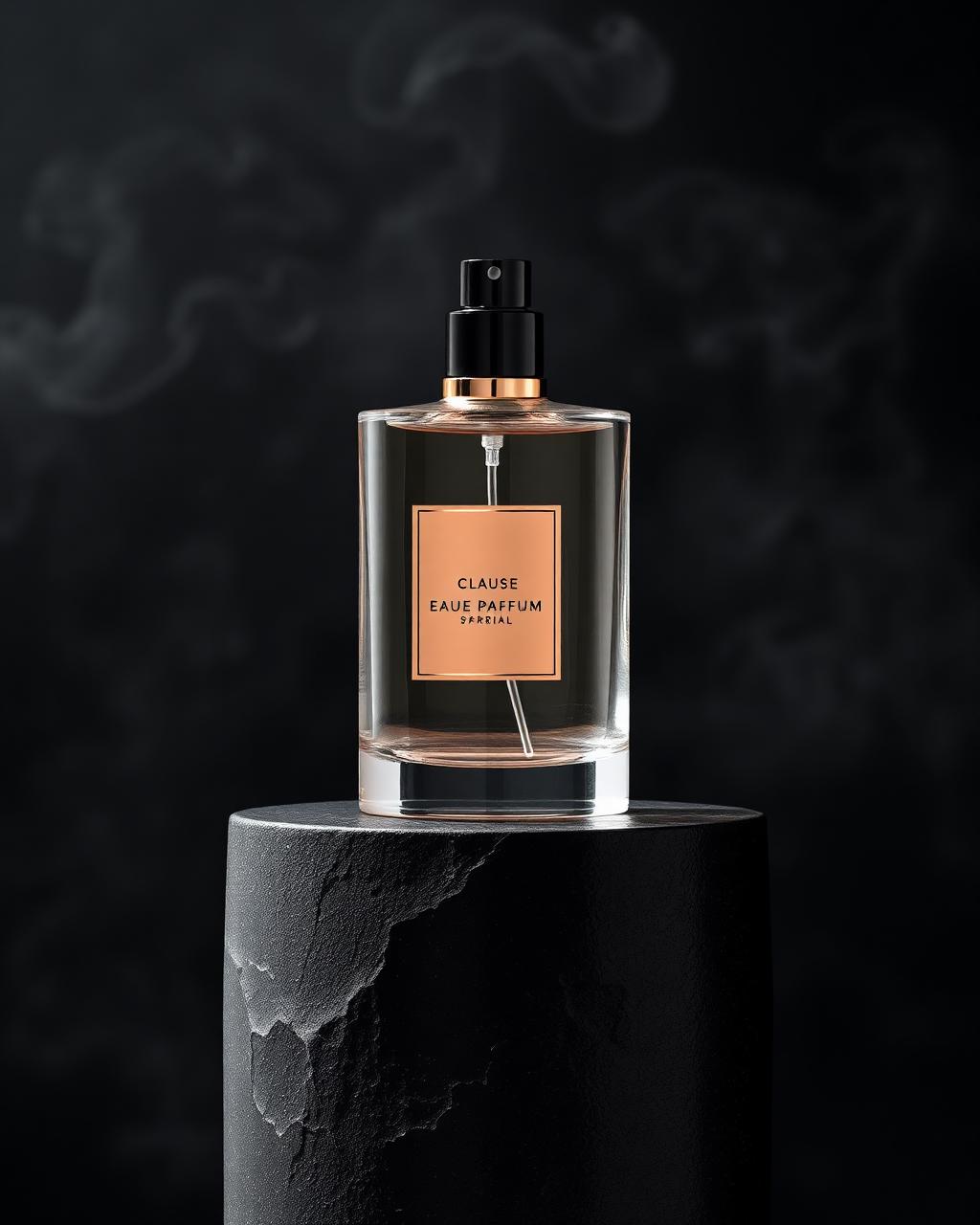 Luxury perfume presented as a gift